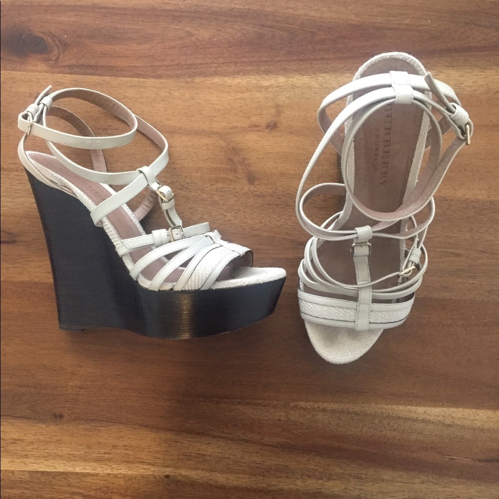 Burberry Prorsum Espadrille Strappy Wedge - 40/8.5